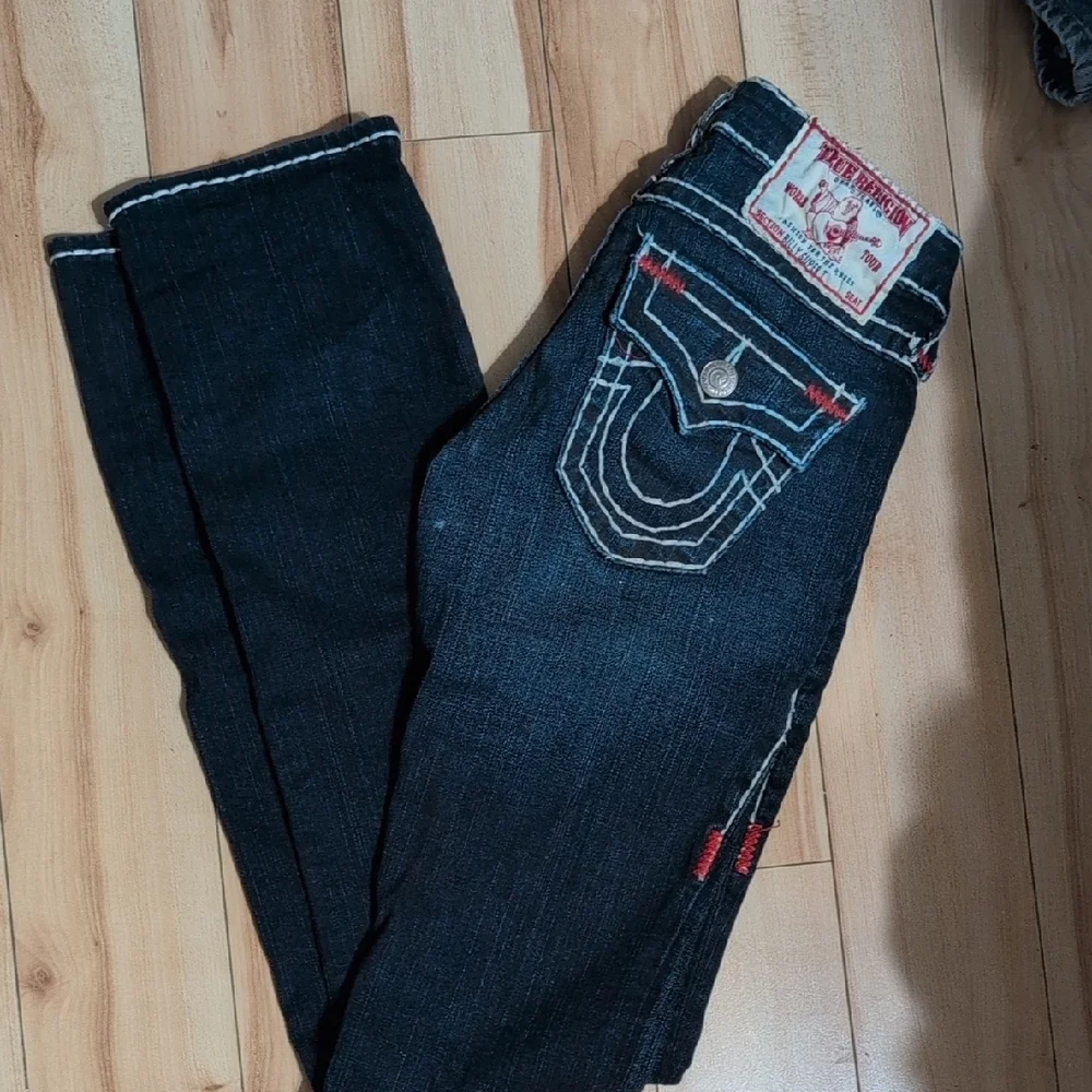 Vintage True Religion Women's Dark Blue With Red Stitching - Picture 3 of 3